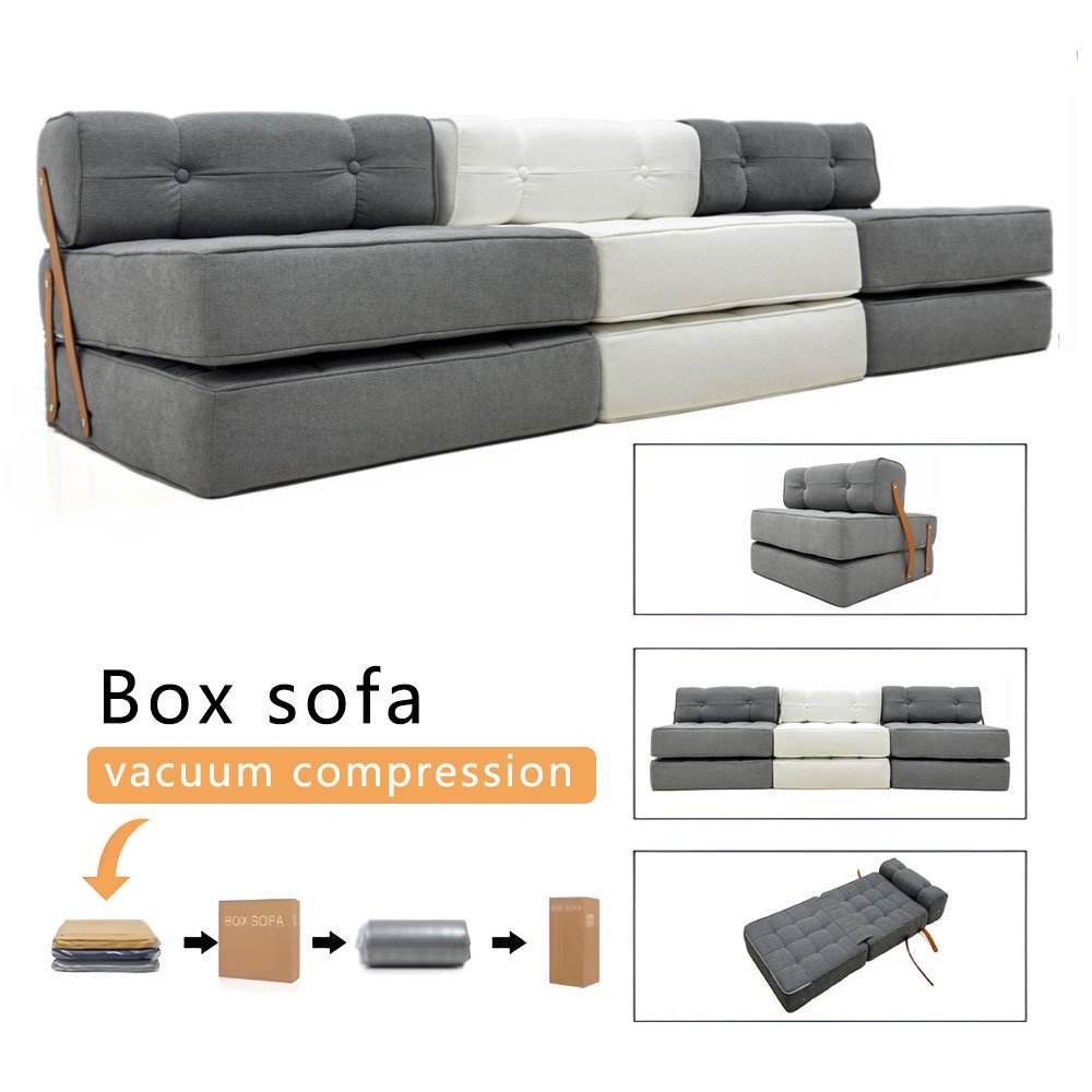 Wholesale Price Vacuum compression folding mattress office sofa bed apartment fabric folding sofa bed outdoor leisure sofa chair