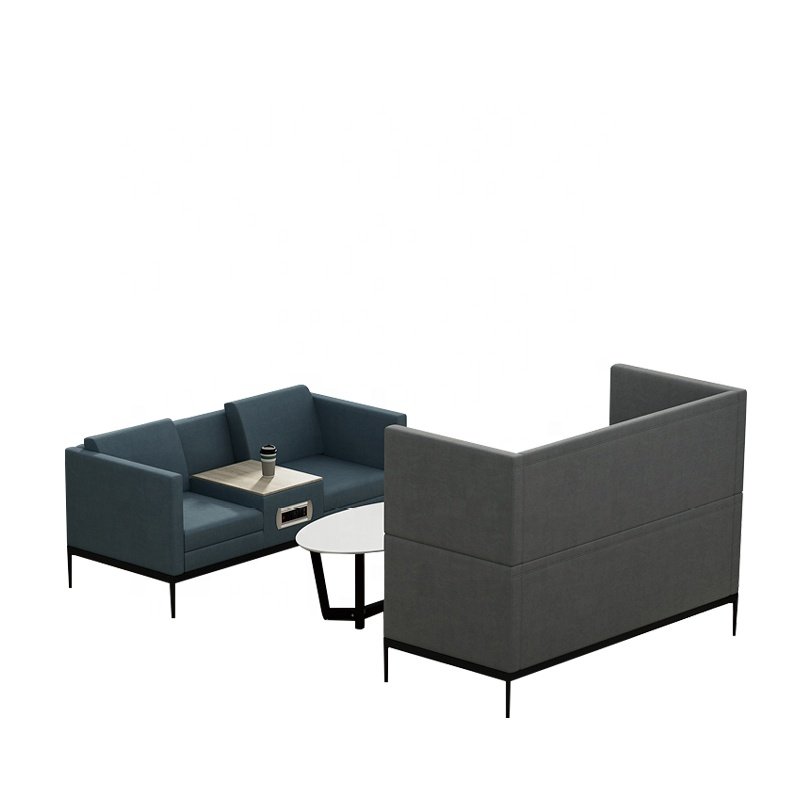 Postmodern Flexible Lounge Partition Booth Fabric Sofa For Hotel Villia Home Or Restaurant
