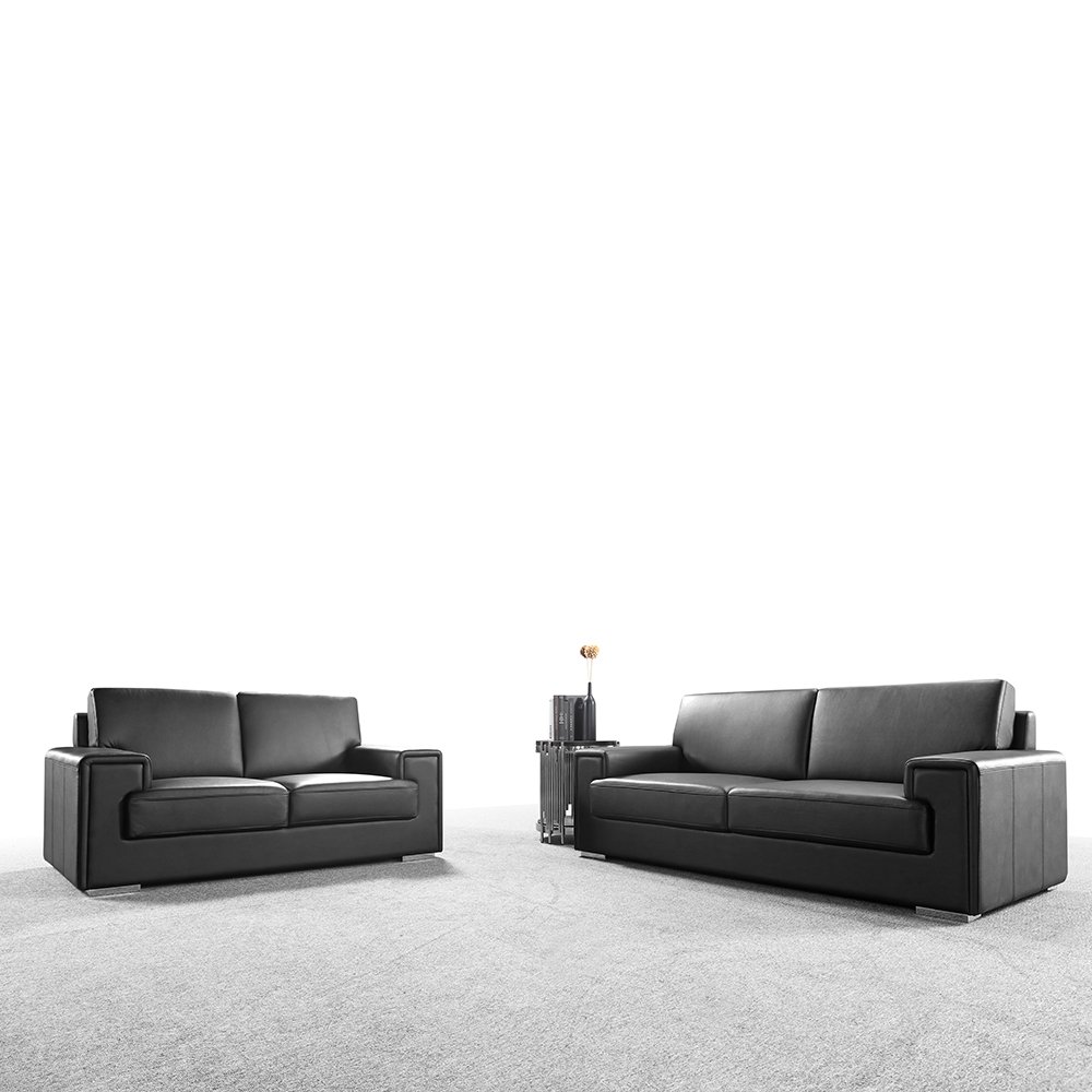 2+2 Sectional High End Boss Office Hospital Commercial Office Reception Sofa Modern Leather Sofa