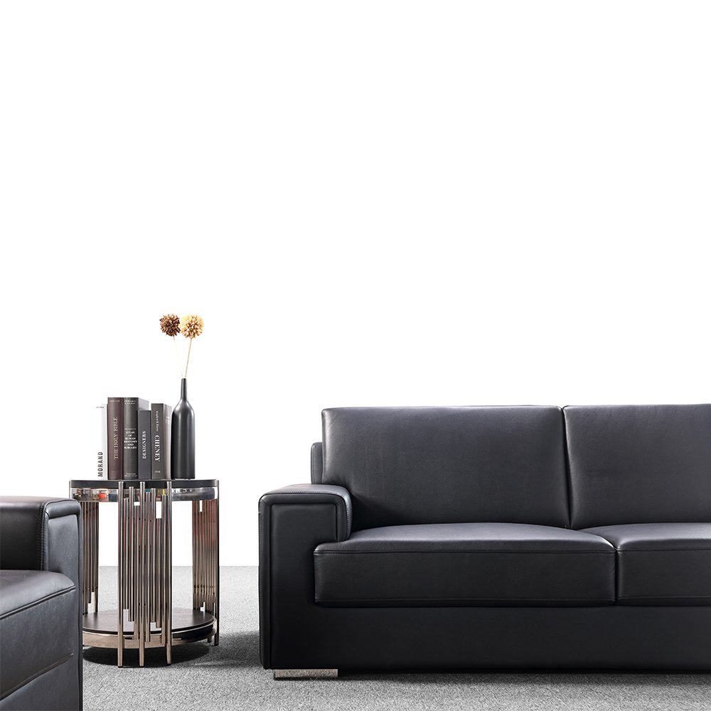 2+2 Sectional High End Boss Office Hospital Commercial Office Reception Sofa Modern Leather Sofa