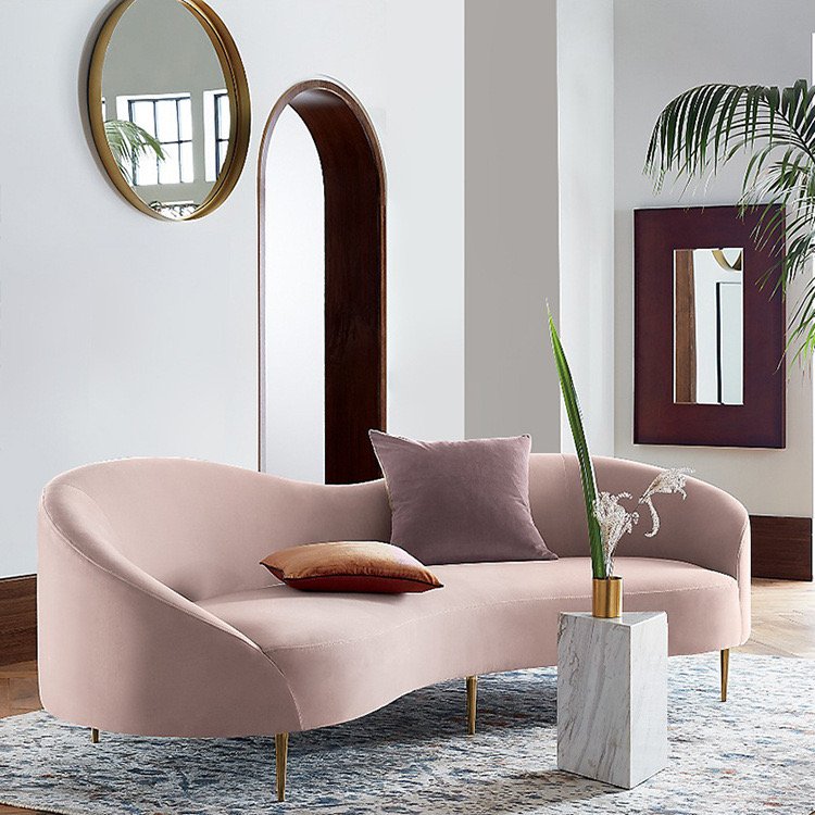 Throne Decor Chairs Gold Style Stainless Steel New Luxury Wedding Sofa Fabric Cartons 1 Piece Sofa Set Customized Mall Modern