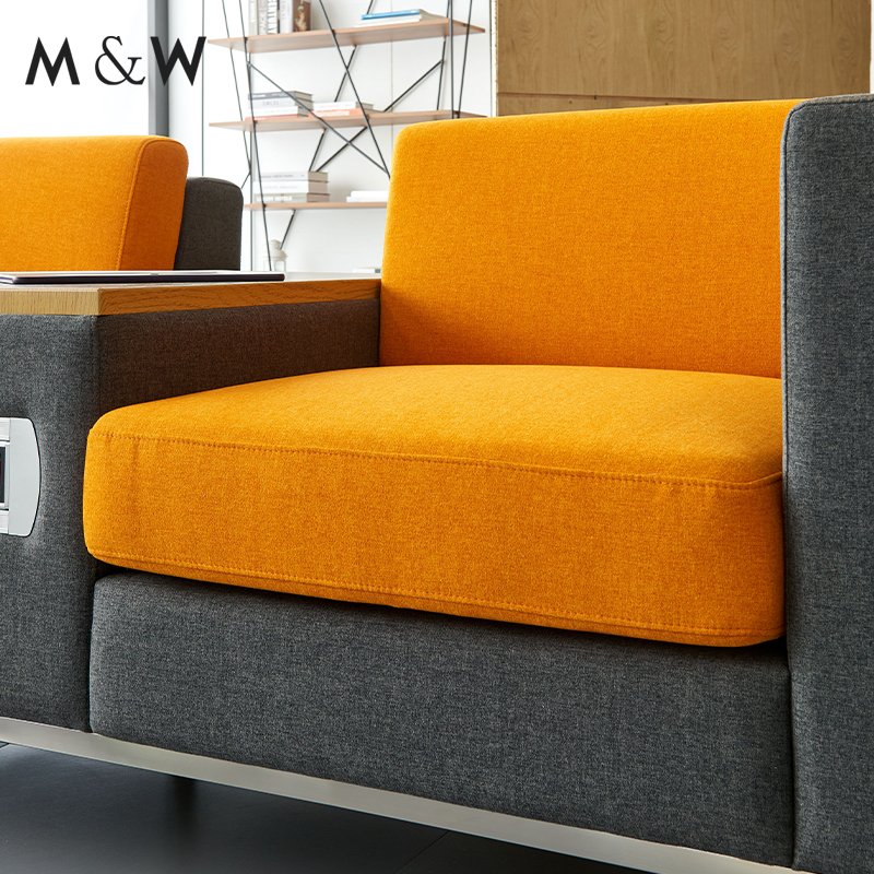 M&W Modern waiting space room furniture visitor lounge office sofa set for reception