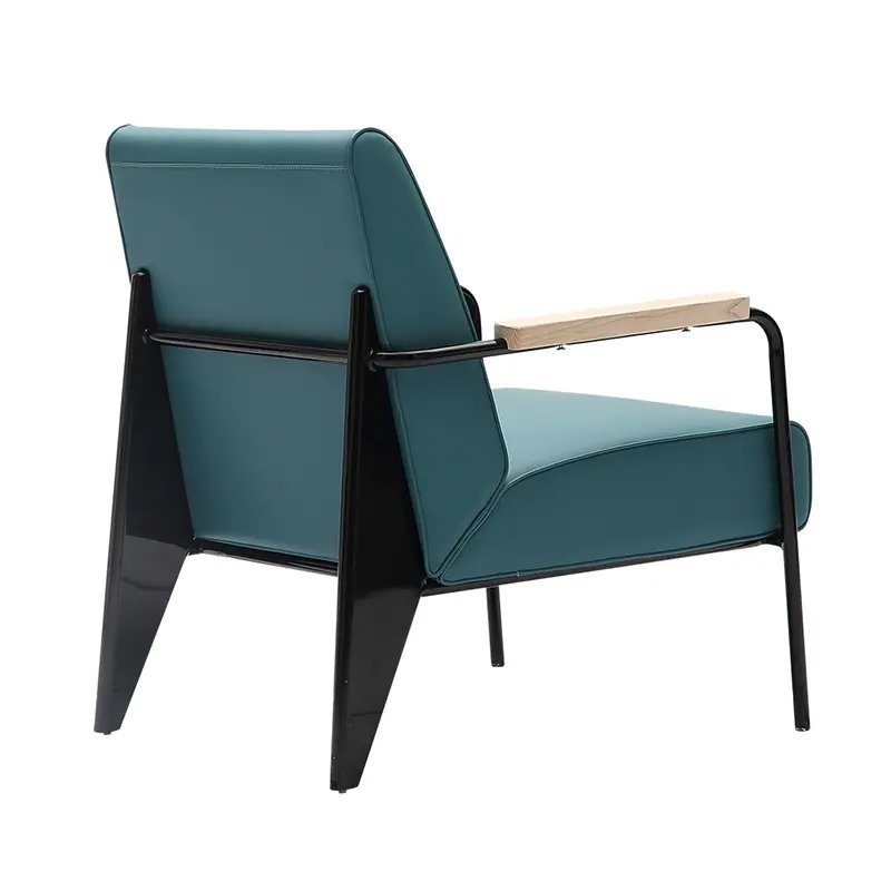 Modern Dining Lazy Single Armchair Stylish Luxury Relaxing Office Sofa Chair With Steel Frame