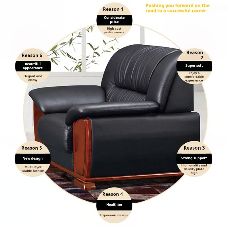Manufacturers directly provide traditional office sofa office business office sofa set of sofas for sale