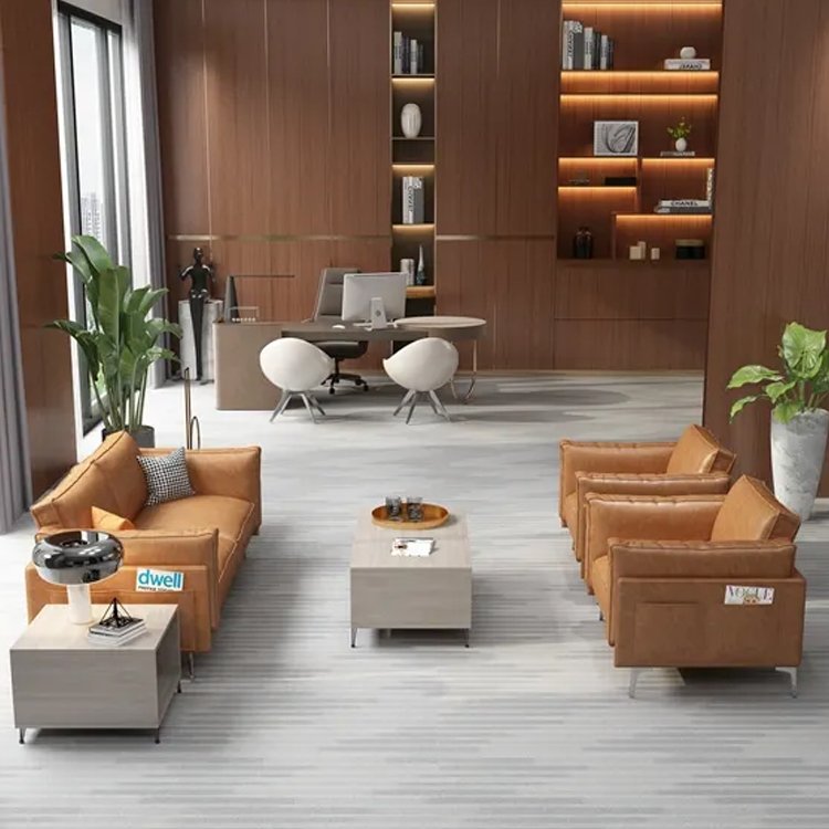 The Latest 2023 Sectional Comfortable Lounge Luxury Furniture Office Sofa Set For Office