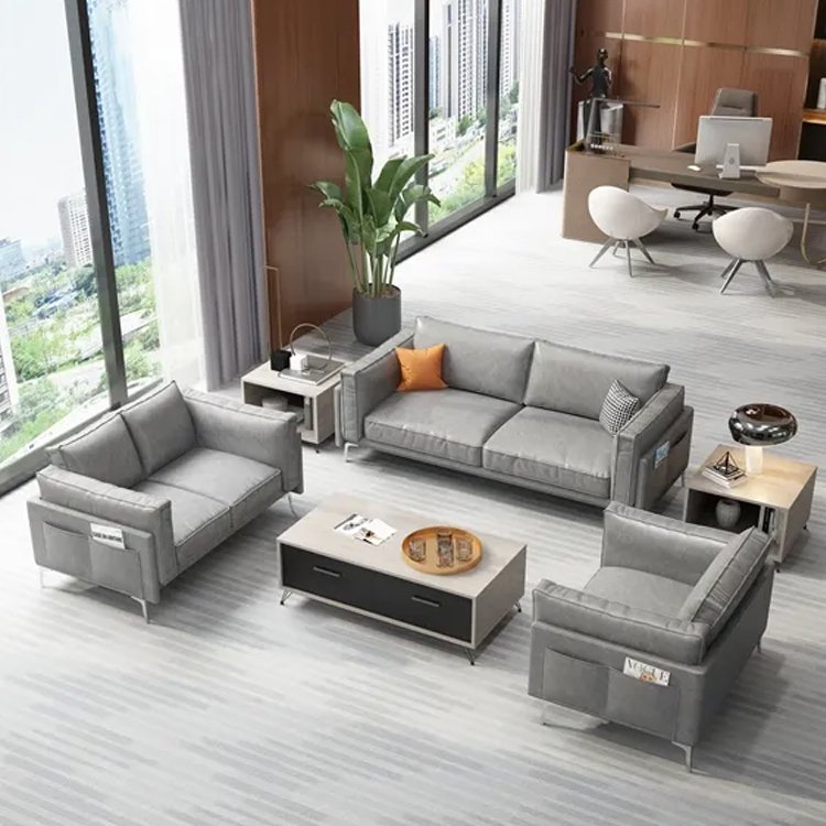 The Latest 2023 Sectional Comfortable Lounge Luxury Furniture Office Sofa Set For Office