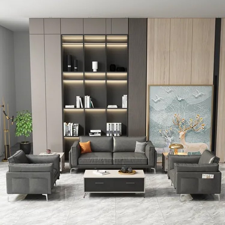 The Latest 2023 Sectional Comfortable Lounge Luxury Furniture Office Sofa Set For Office