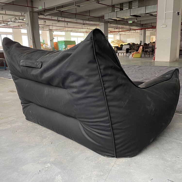 Modern Minimalist Manufacturer Lowest Price Double Seats Upholstery Living Room Lounge Bean Bag Lazy Sofa