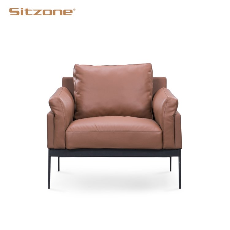 hot sale home sofa set furniture modern black leather sofa for office