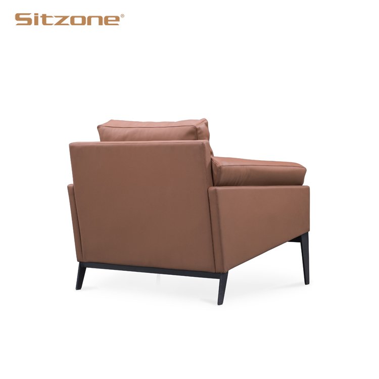 hot sale home sofa set furniture modern black leather sofa for office