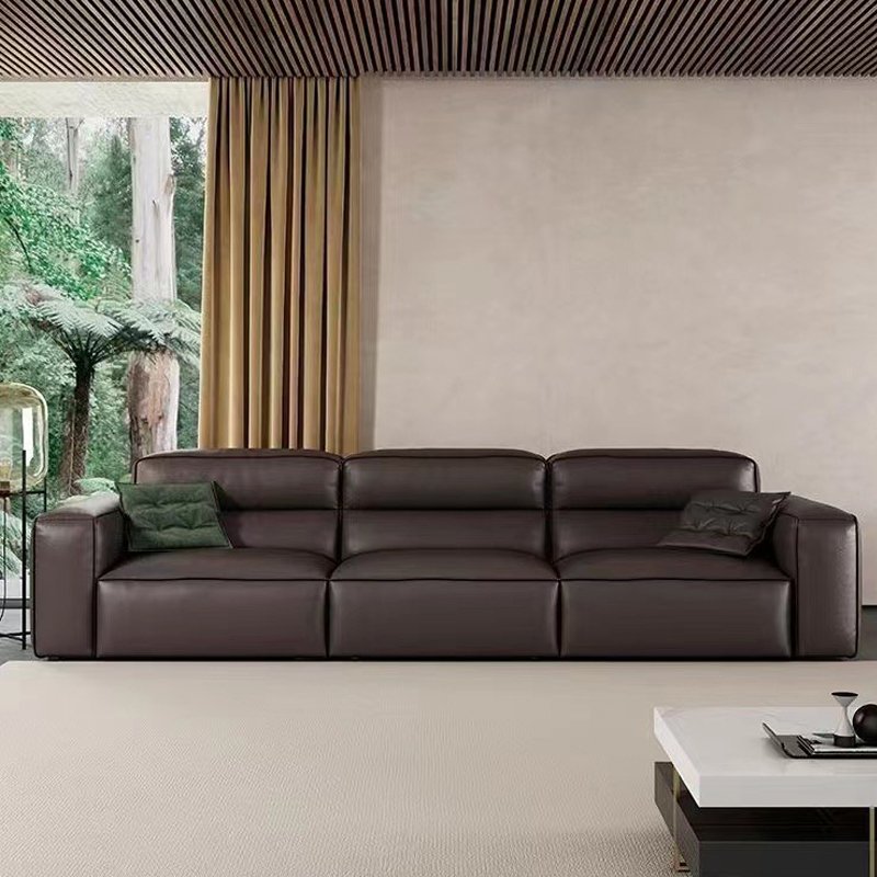 sofas for home luxury leather high quality indoor down feather down filled sofa modern real set furniture living room