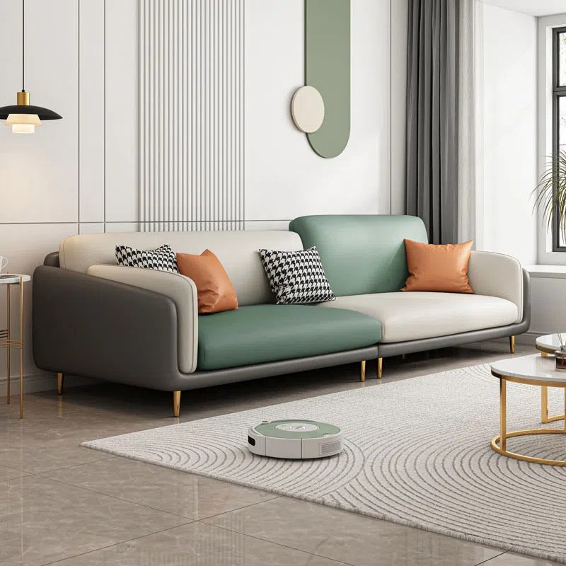Nordic Light luxury no-wash Microfabric Sofa Home Furniture Sectional living room sofas