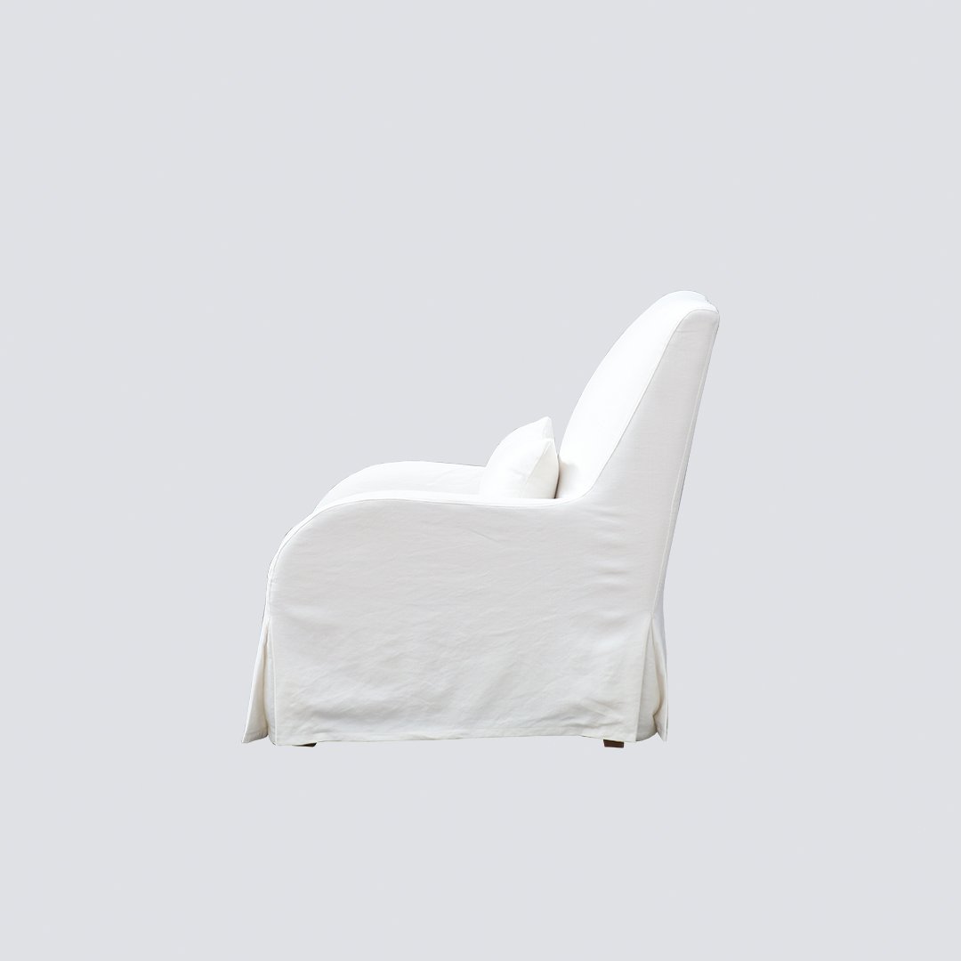 NS FURNITURE Nordic Italian Style Living Room Furniture Slipcover Sofa Single Couch One Seat Sofa Removable Cover Fabric Hotel