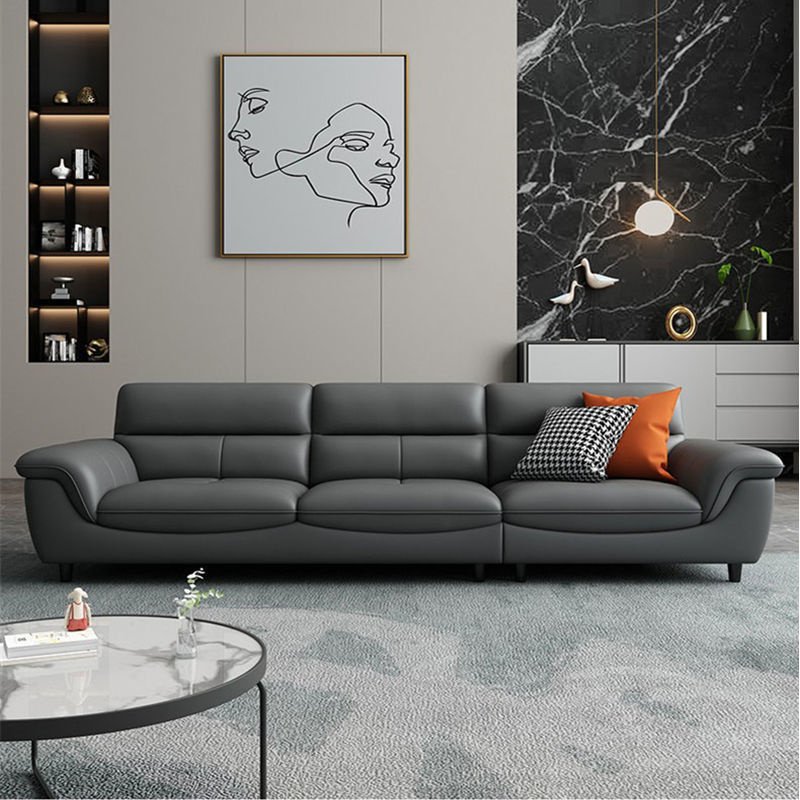 American style 3 seats office sofa furniture leather sofa solid wood frame sofa for living room office furniture