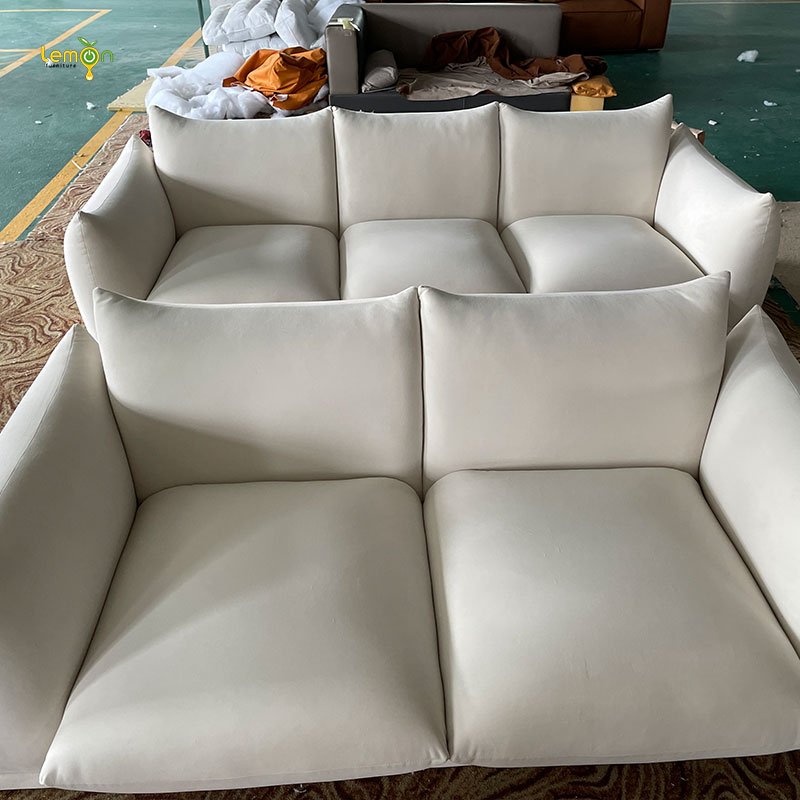 Luxury Simplicity Design compressed sofa nordic living room furniture velvet sofa sectional couch sofa set