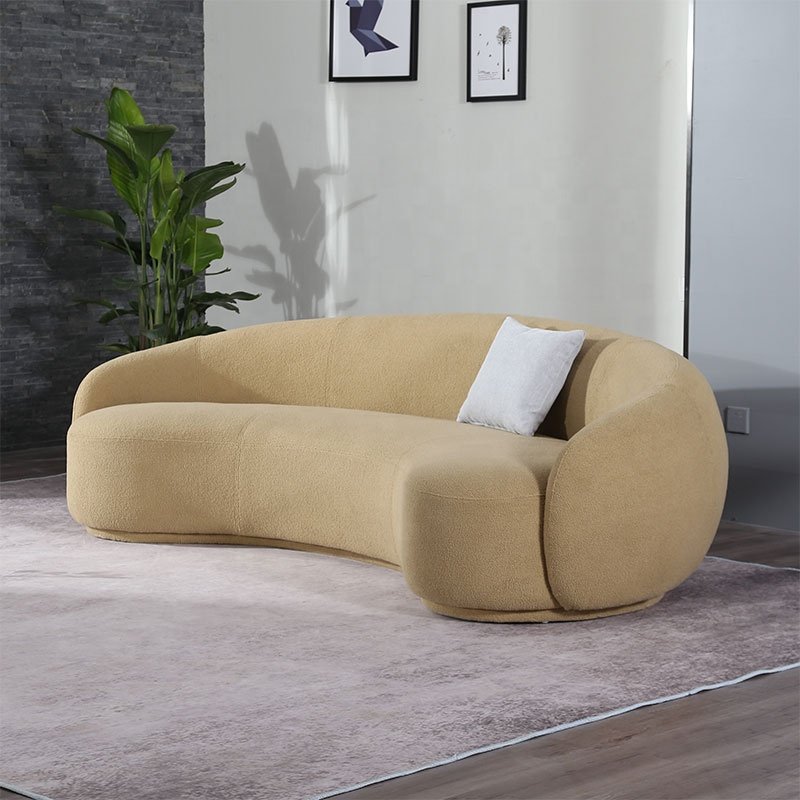 Modern Furniture Round Curved Couch Sofa Living Room Sofa Sofa Chair We Offer 5 Years Warranty on The Product European Style Set