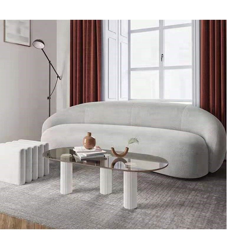 Modern Furniture Round Curved Couch Sofa Living Room Sofa Sofa Chair We Offer 5 Years Warranty on The Product European Style Set