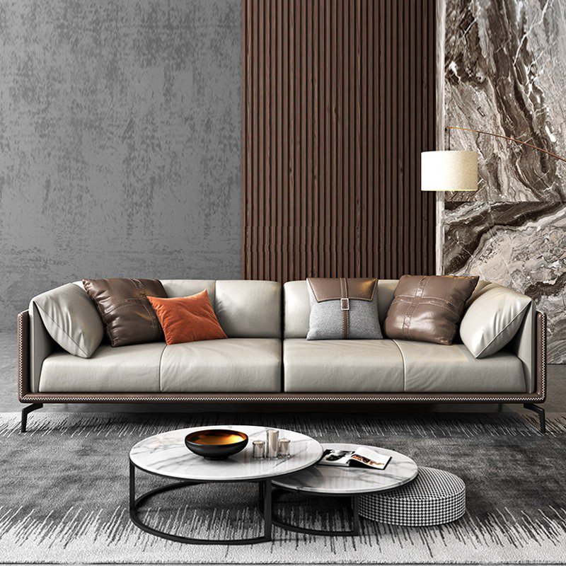 Modern Minimalist Office Sofa Business Reception and Negotiation Set for Living Room for Three People