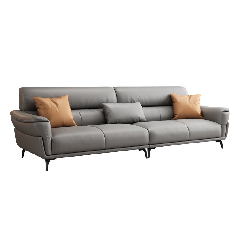 Modern Designer Leather Office Sofa Set Low Price Three-Seat for Home Living Room Hotel or School Use