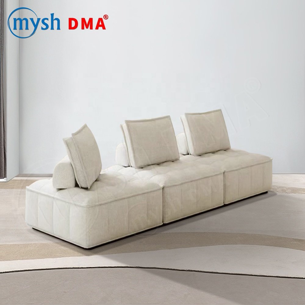 Factory sales living room furniture new design sponge foam fashion vacuum tofu block compression modern fabric home office sofa