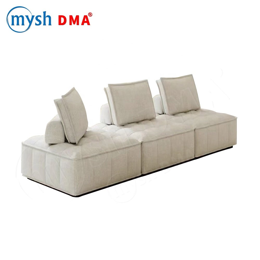 Factory sales living room furniture new design sponge foam fashion vacuum tofu block compression modern fabric home office sofa