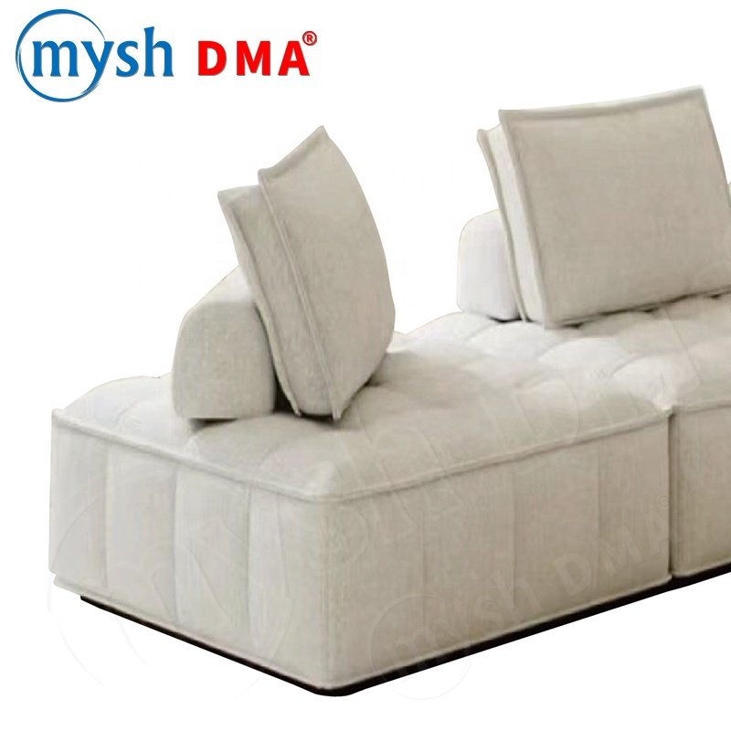 Factory sales living room furniture new design sponge foam fashion vacuum tofu block compression modern fabric home office sofa