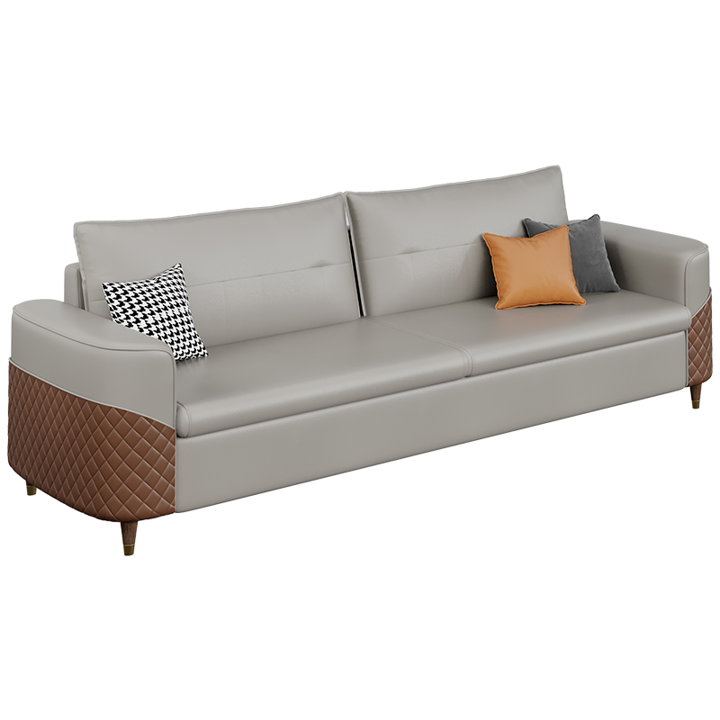 Luxury Boss Office Sofa Set Customer Reception Modern Leather Sofa with Coffee Table Furniture