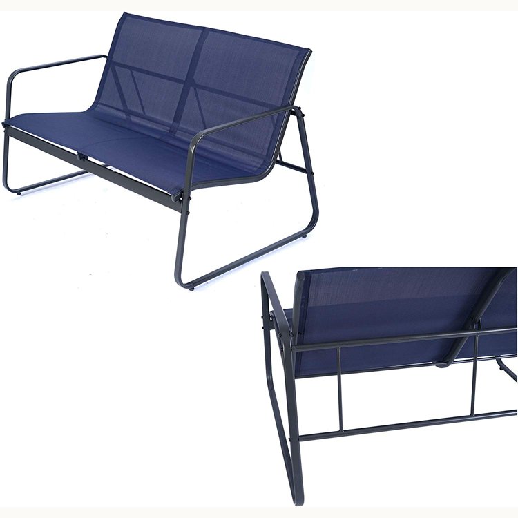 4 Pieces Patio/Outdoor Conversation Set with Strong Powder Coated Metal Frame Textilenes Sofa Set