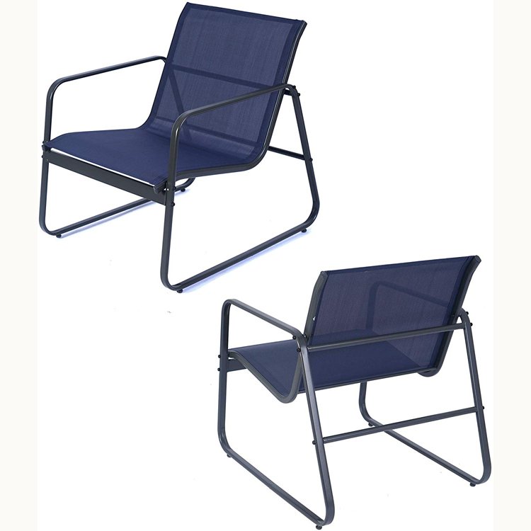 4 Pieces Patio/Outdoor Conversation Set with Strong Powder Coated Metal Frame Textilenes Sofa Set