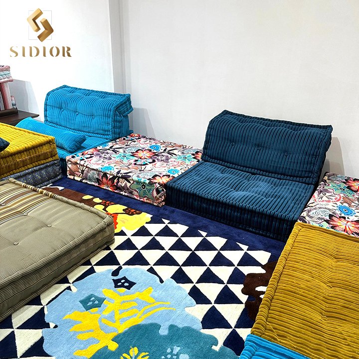 Living Room Furniture Italian Luxury Villa Sofa Floor Modular Set Mah Jong Sofa Sectional Couch Modern Mahjong Sofa
