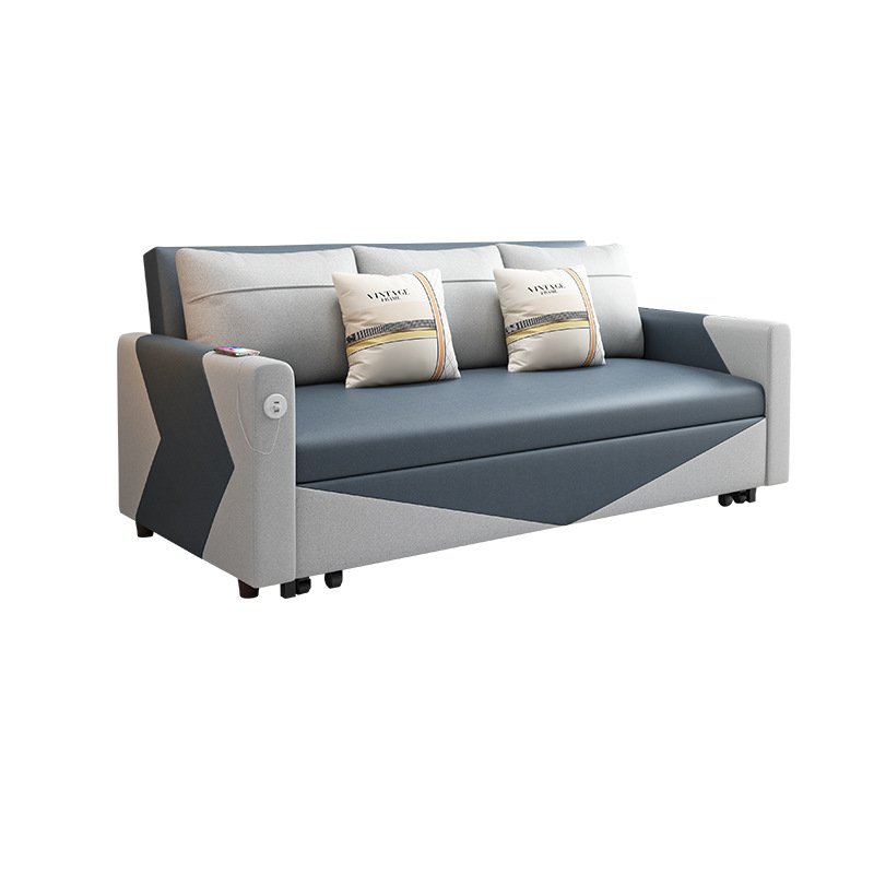 Wholesale metal frame sofa cum bed with storage box save place modern folding sofa bed