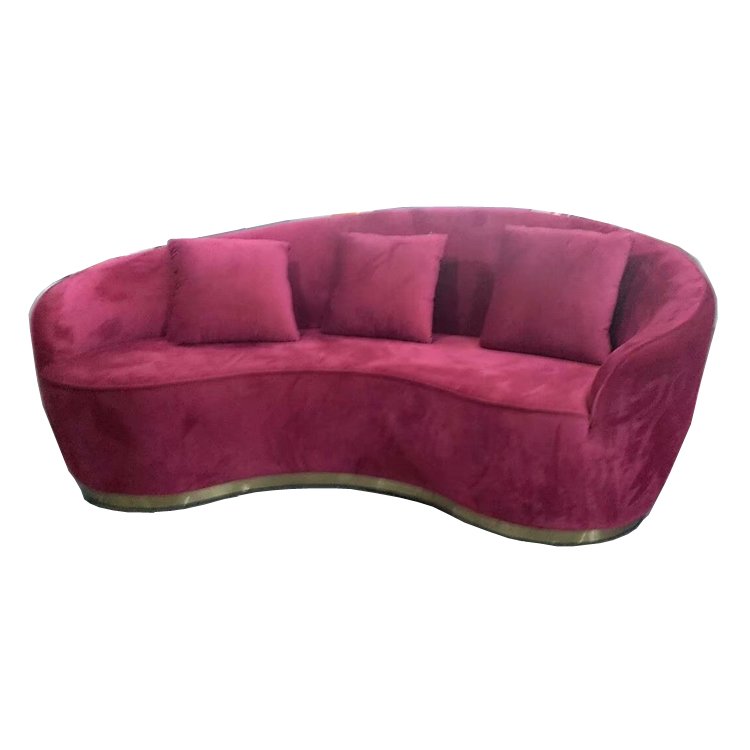 Round Fabric Hotel Sofa for Lobby reception C Shaped Office Furniture Sofa set