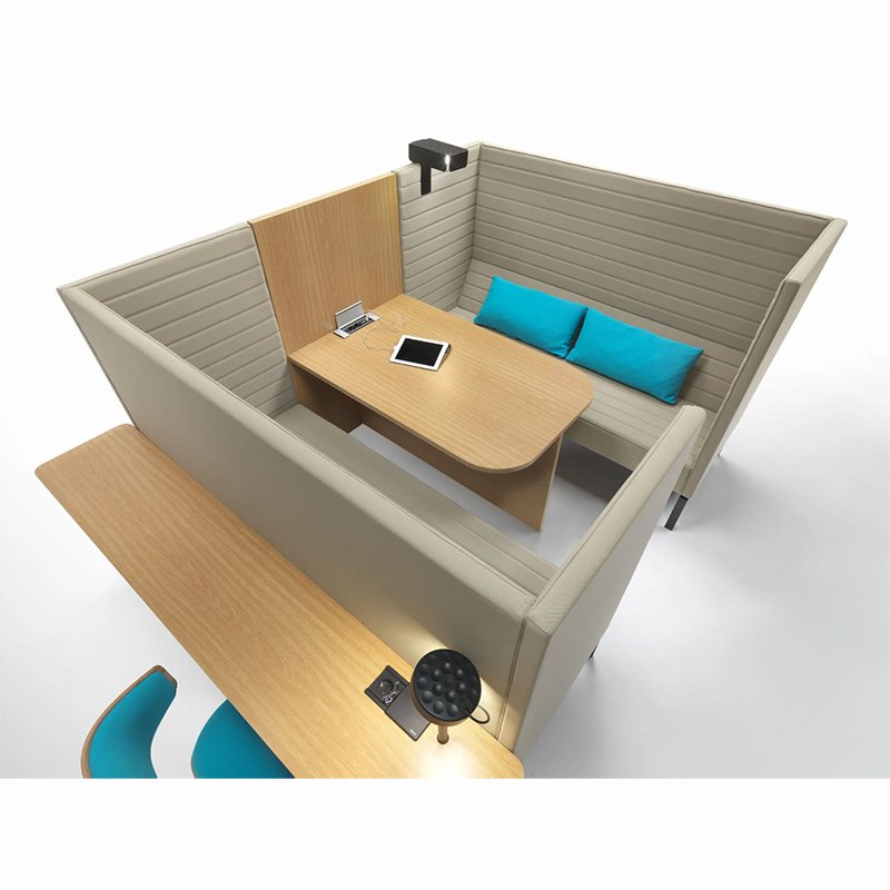 Hansom Work Pod Portable Sound Proof Sofa Booth Office Meeting Pod Sofa