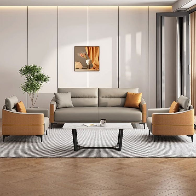 Liyu Simple Style Modular Sofas Library Sofas Light Luxury Style Office Furniture Office Sofa Modern Set