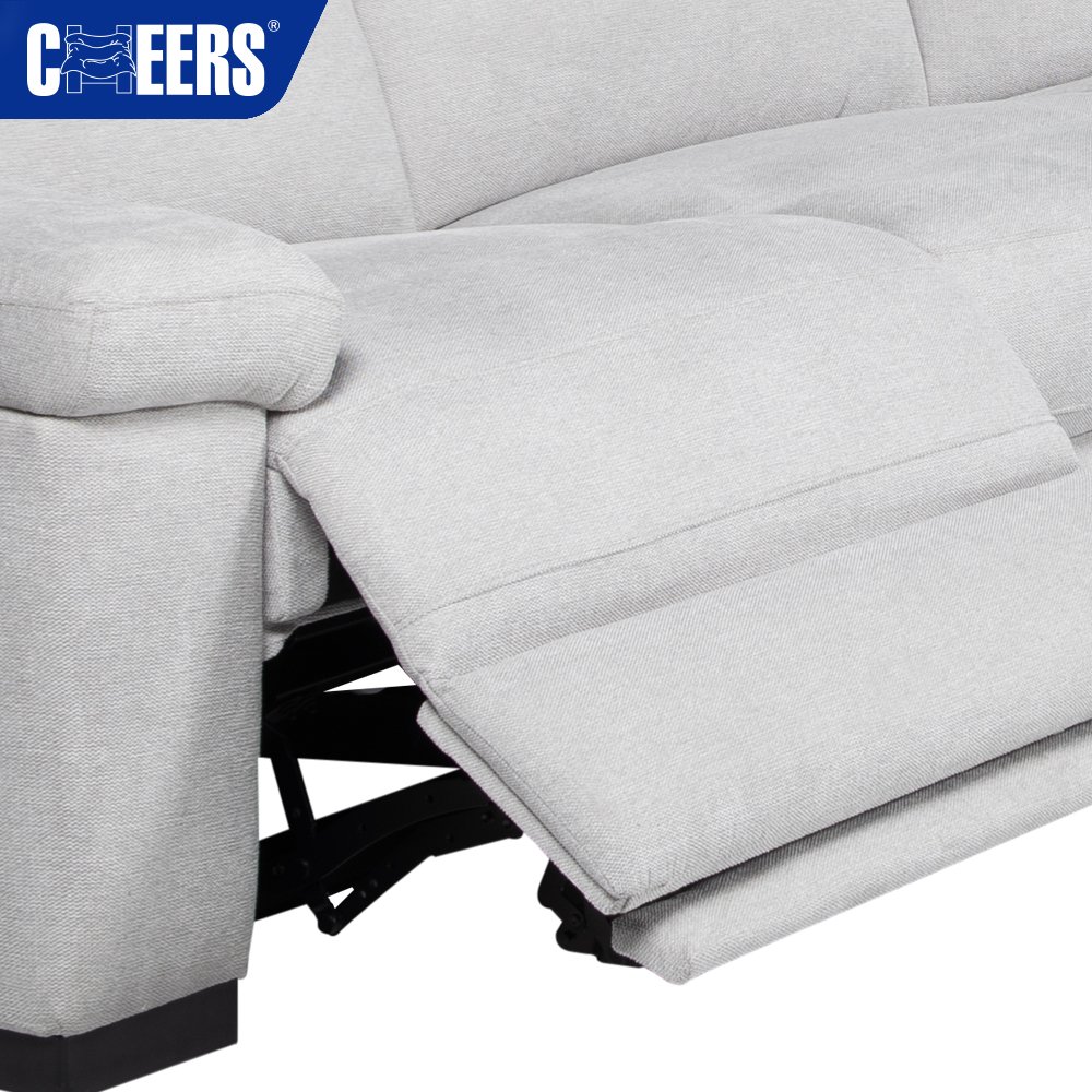 MANWAH CHEERS Electric Fabric Comfortable Sectional Corner Sofa With Wireless Charging and Storage For Living Room