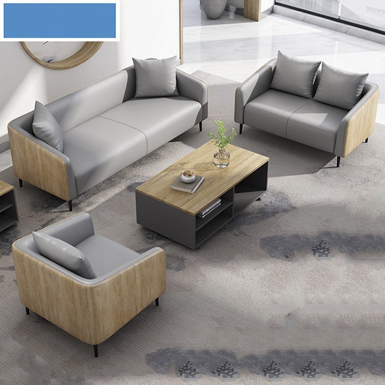 Modern office sofa business reception meeting guests sofa office coffee table sofa chair combination