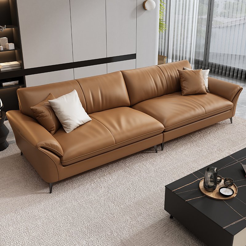 Italy Style Contemporary Leather Office Sofa Set Commercial Waiting Room Furniture for Living Room Hotel Bedroom School Use