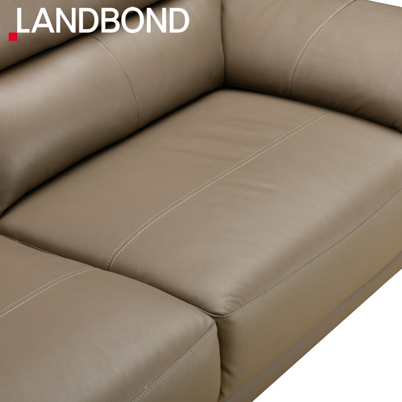 Genuine Leather Two Seat Home Furniture Couch Villa High Quality Modern Style Living Room Sofa Set for hotel and villa