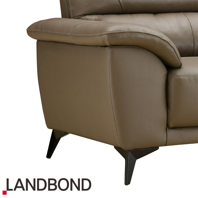 Genuine Leather Two Seat Home Furniture Couch Villa High Quality Modern Style Living Room Sofa Set for hotel and villa