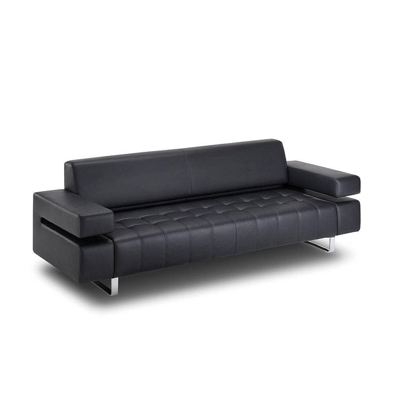 China Factory Professional Customization PU Leather 3 Seat Office Sofas
