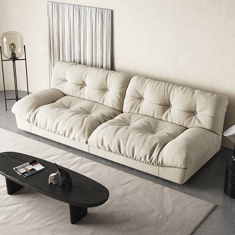 Simple Luxury Home Furniture Strong Visual Three-dimensional Comfortable Fluffy Fabric Sofa