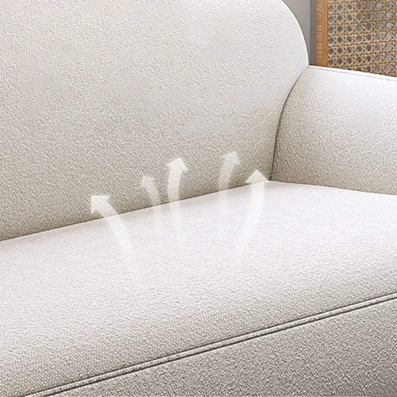 Linen Fabric Velvet Sofa Furniture Living Room with 2 Seater, Modern Nordic Office Sofa Couch