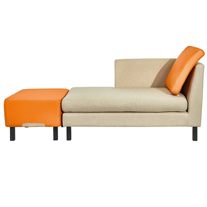 Minimalist style Living Room Leather Chaise Longue Lazy Sofa Single Bedroom Lounge Sofa Chair