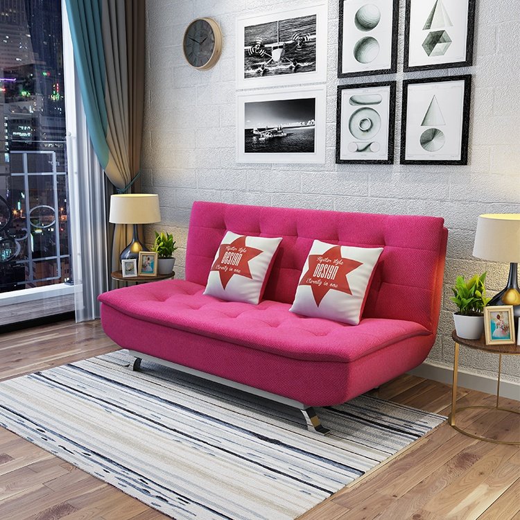 Modern fabric folding sofa cum bed couch living room furniture sofa