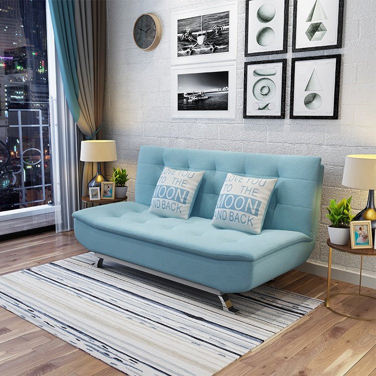 Modern fabric folding sofa cum bed couch living room furniture sofa