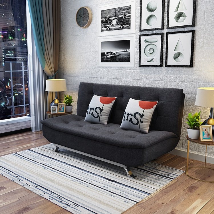 Modern fabric folding sofa cum bed couch living room furniture sofa