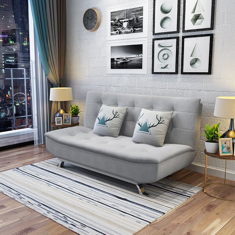 Modern fabric folding sofa cum bed couch living room furniture sofa