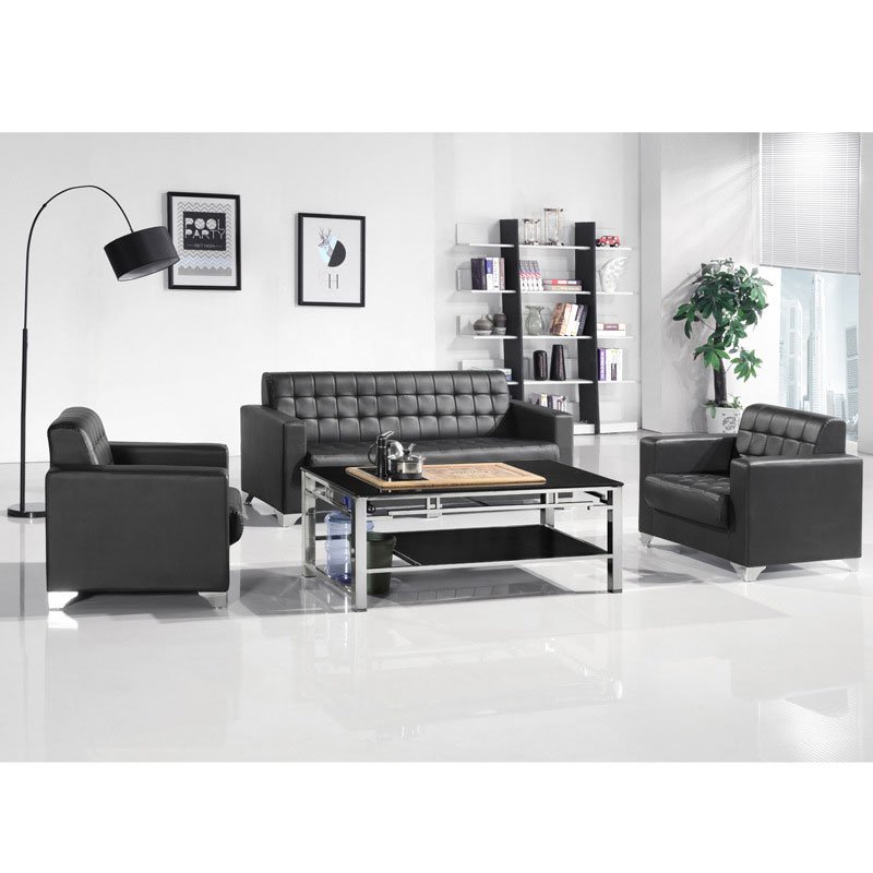 Modern Minimalist Comfortable Modular Office Sofa Vip Waiting Room office Leather Reception Room Sofa