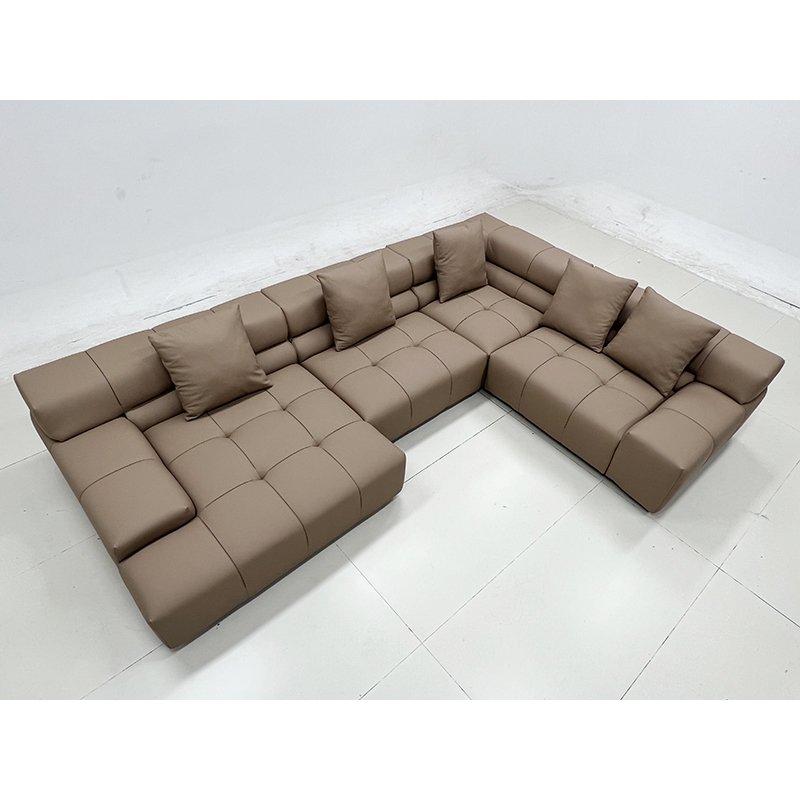 Modern Italian Cat Scratch Proof Matte Fabric Sofa Living Room Designer Minimalist Wash-free Sofa