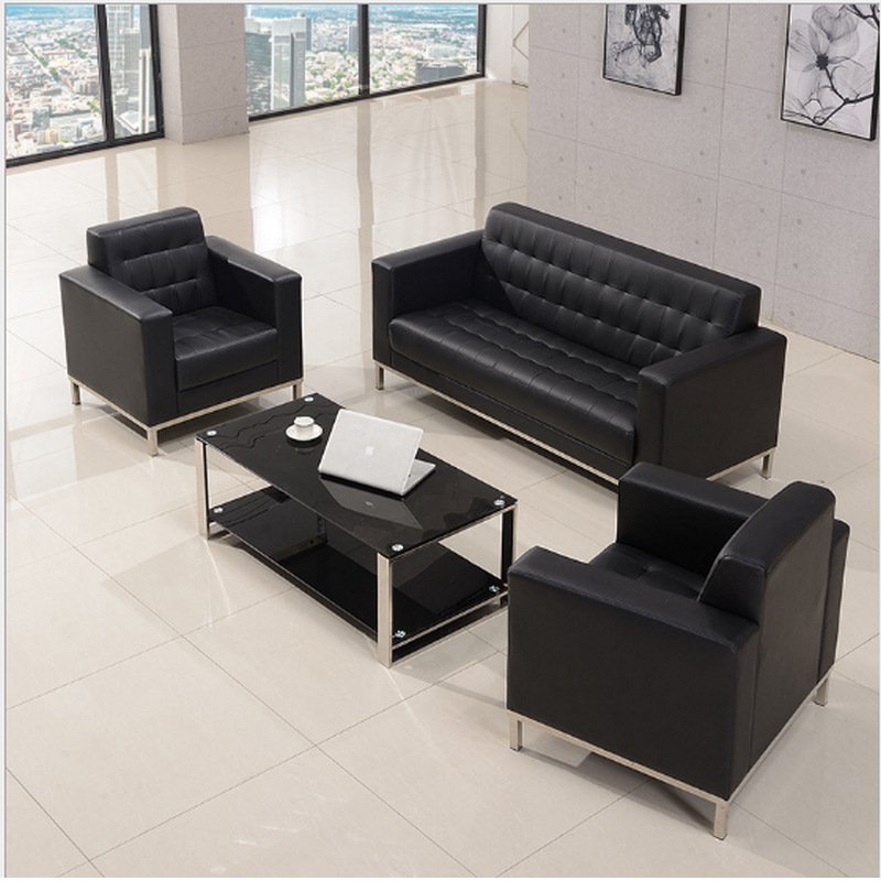 Office Sofa New Design Sets Office Furniture Modern European Style Sectional Sofa Modular 3 Years Sofas Set Synthetic Leather